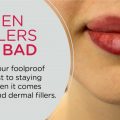 Botched lip fillers causes