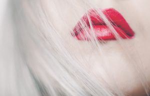 vermilion border and cupids bow of the lips