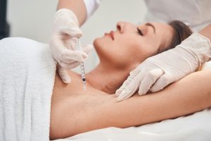 Underarm botox injection for excessive sweating hyperhidrosis